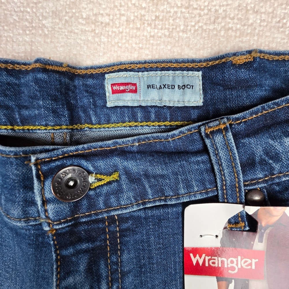 Wrangler Relaxed Boot Men's Jeans 36x30 Blue Rodeo Ranch Hand Western Wear NWT - Picture 12 of 16